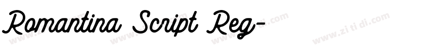 Romantina Script Reg字体转换